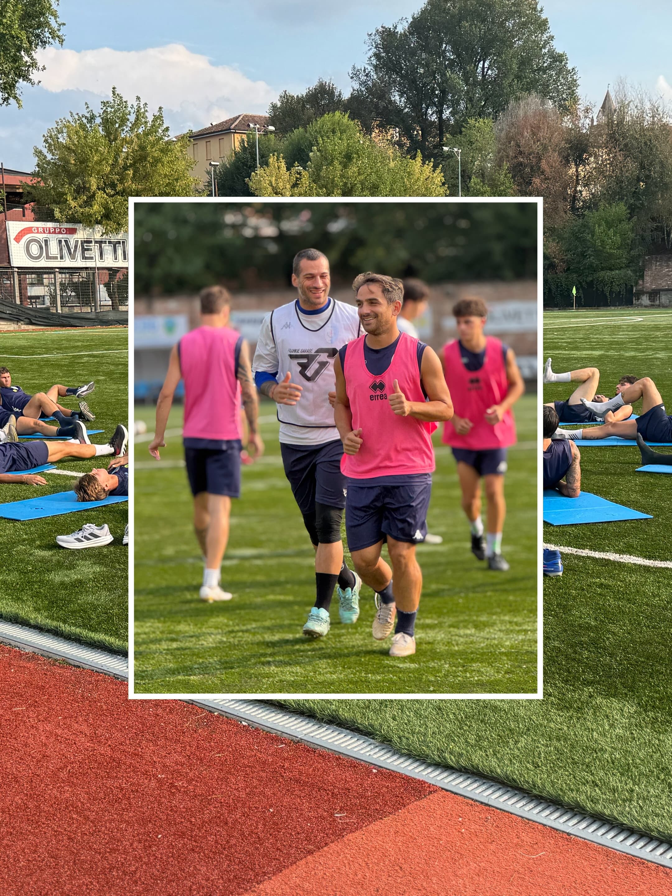⚪️🔵 AL LAVORO, INSIEME ⚽️ La prossima sfida si prepara sul campo, un allenamento alla volta. 📸 Scorri il carosello per entrare nel nostro allenamento! #Albese1917 #Biancazzurri #ForzaAlbese